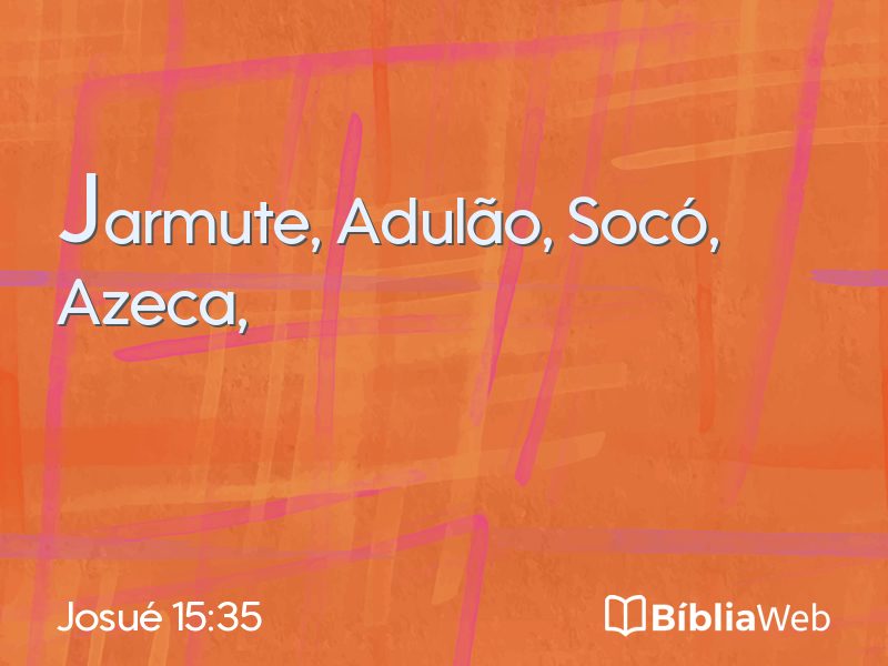 Josué 15:35 em imagem para compartilhar