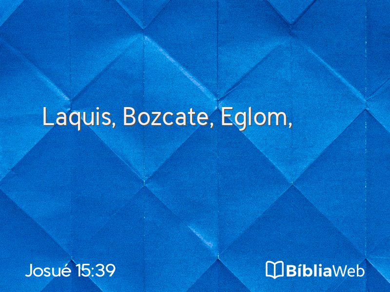 Josué 15:39 em imagem para compartilhar