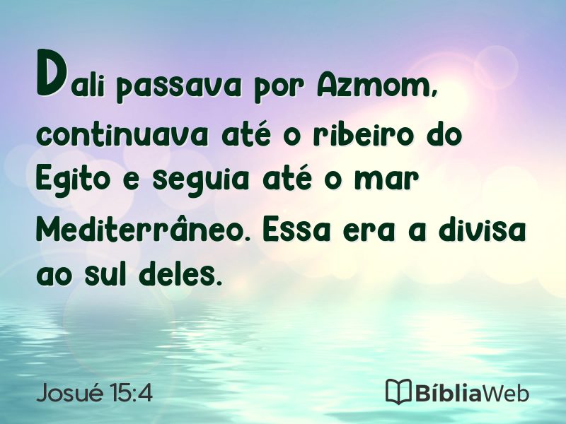 Josué 15:4 em imagem para compartilhar