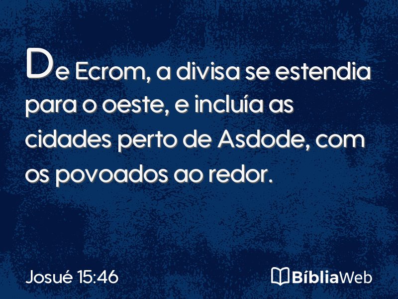 Josué 15:46 em imagem para compartilhar