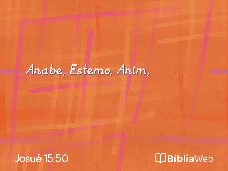 Josué 15:50 em imagem para compartilhar