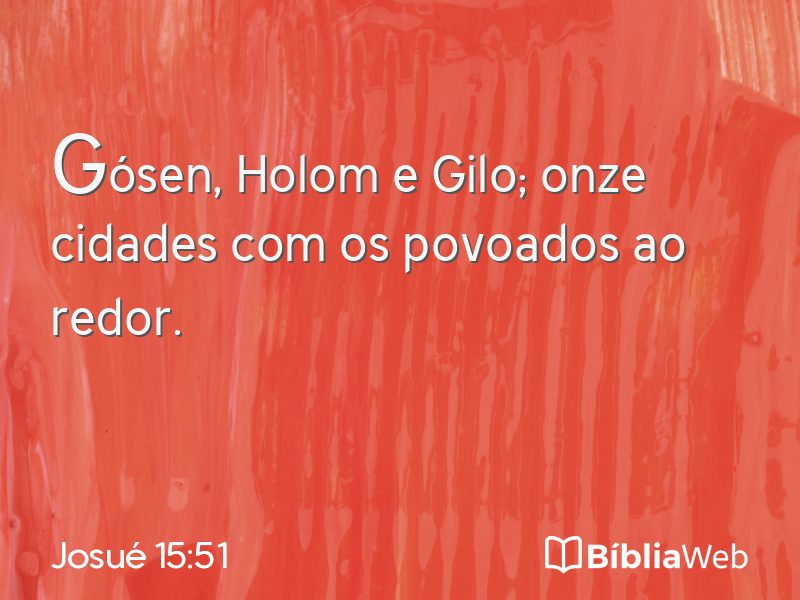 Josué 15:51 em imagem para compartilhar