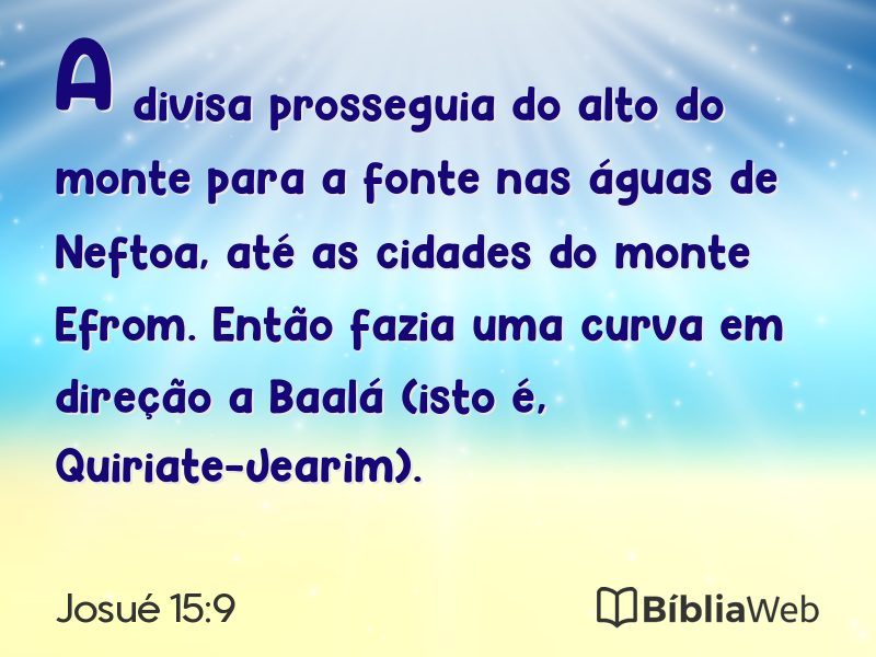 Josué 15:9 em imagem para compartilhar