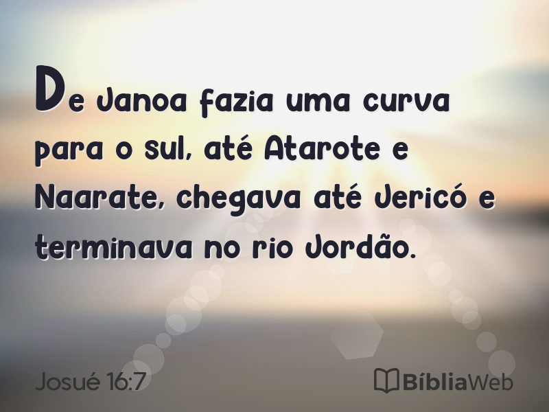 Josué 16:7 em imagem para compartilhar