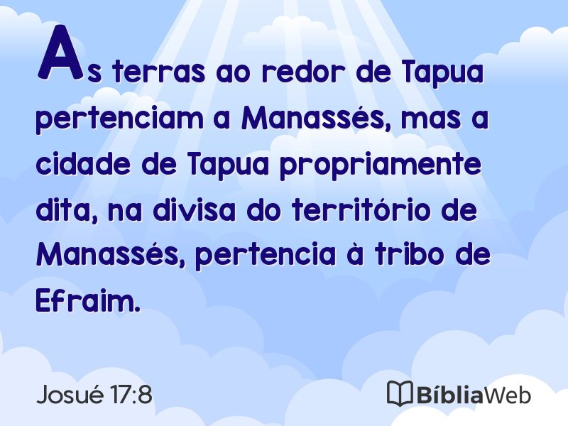 Josué 17:8 em imagem para compartilhar