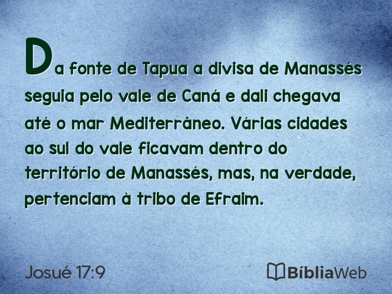 Josué 17:9 em imagem para compartilhar