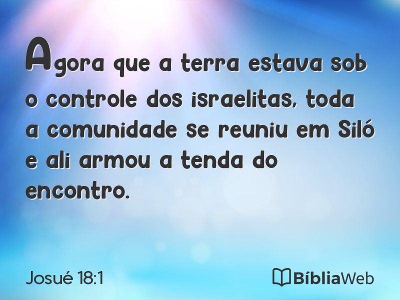 Josué 18:1 em imagem para compartilhar