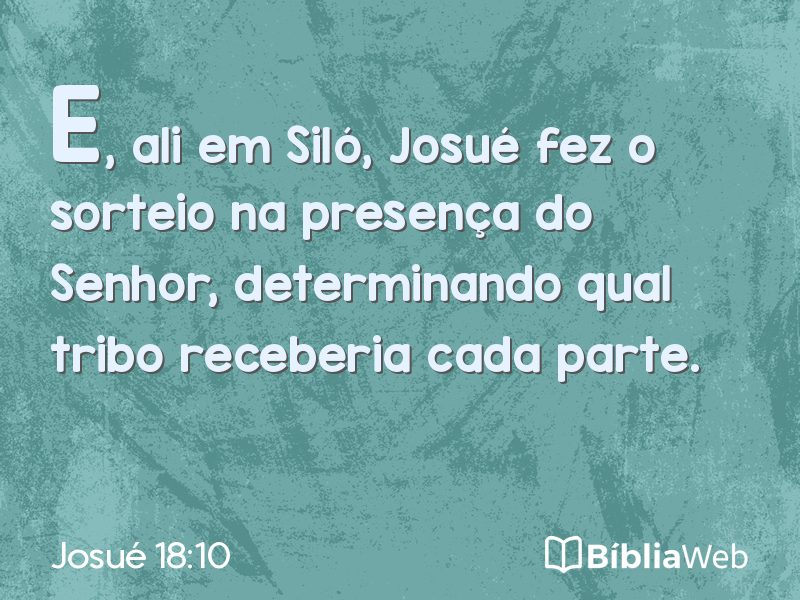 Josué 18:10 em imagem para compartilhar