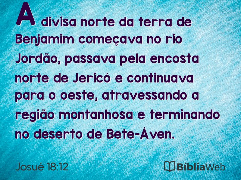 Josué 18:12 em imagem para compartilhar