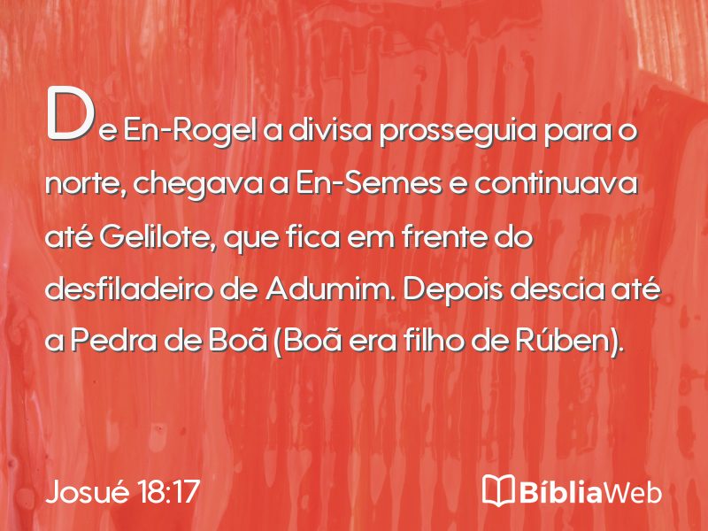 Josué 18:17 em imagem para compartilhar
