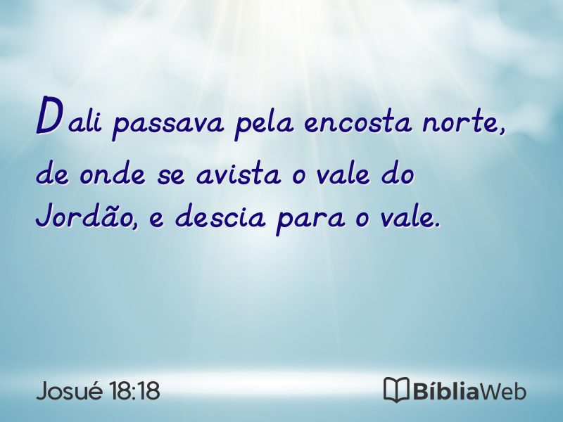 Josué 18:18 em imagem para compartilhar