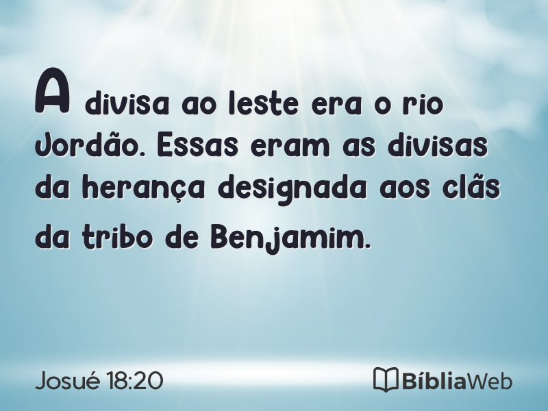 Josué 18:20 em imagem para compartilhar