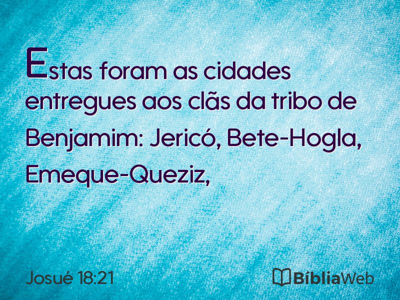 Josué 18:21 em imagem para compartilhar