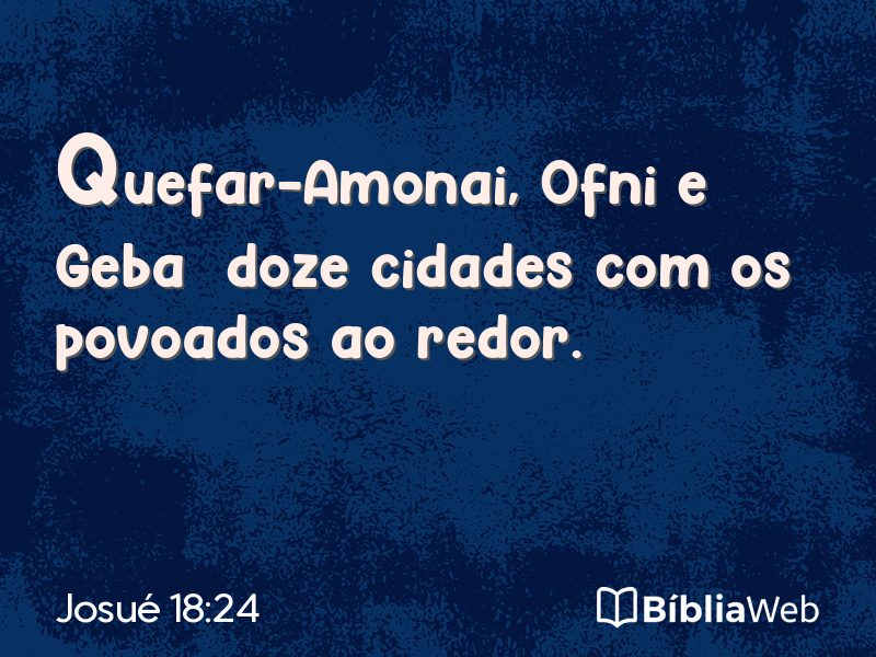 Josué 18:24 em imagem para compartilhar
