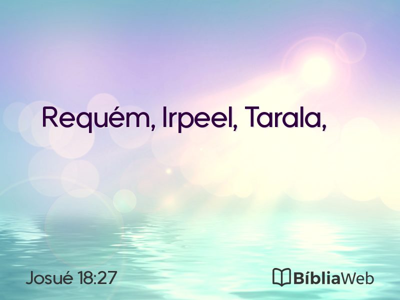 Josué 18:27 em imagem para compartilhar