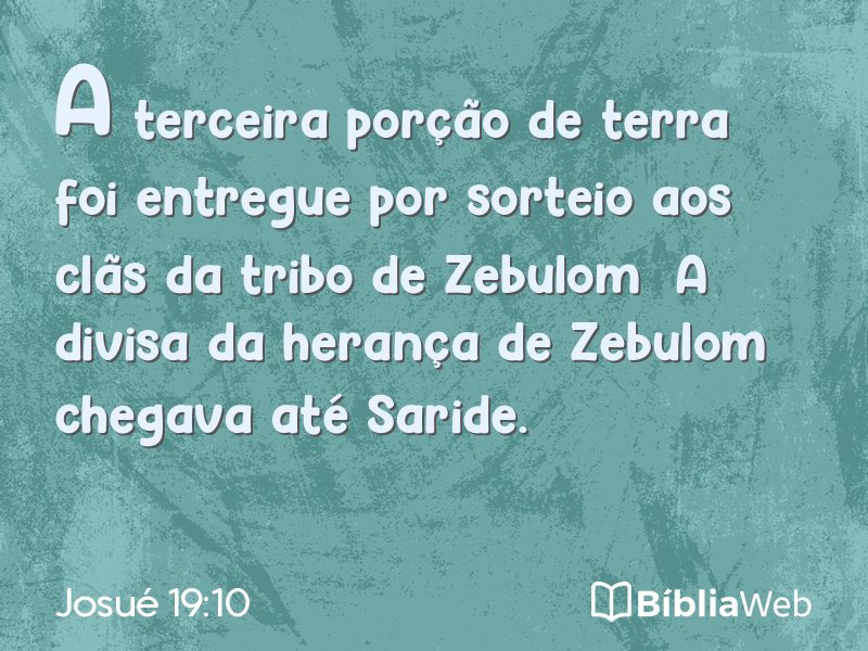 Josué 19:10 em imagem para compartilhar