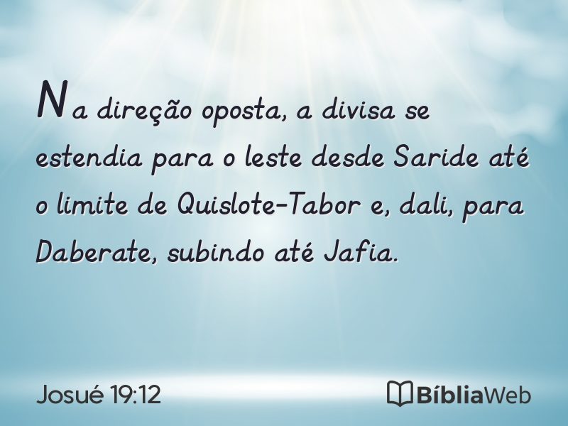 Josué 19:12 em imagem para compartilhar