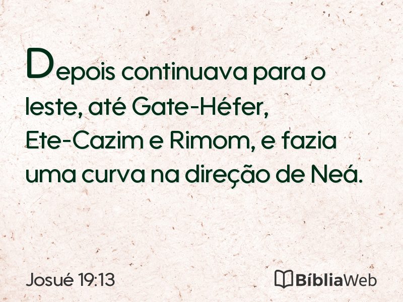 Josué 19:13 em imagem para compartilhar