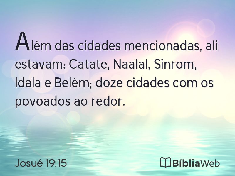 Josué 19:15 em imagem para compartilhar