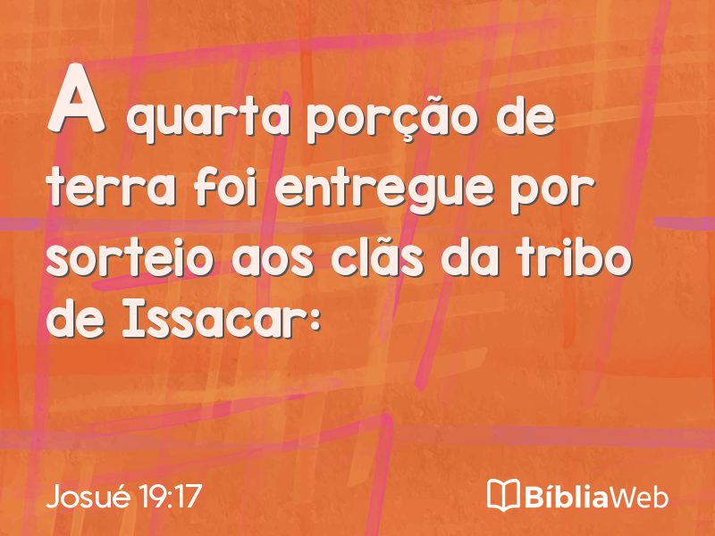 Josué 19:17 em imagem para compartilhar