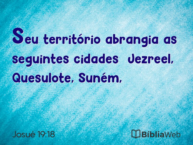 Josué 19:18 em imagem para compartilhar