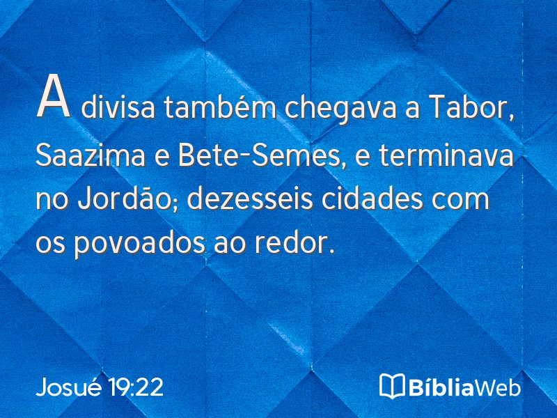Josué 19:22 em imagem para compartilhar