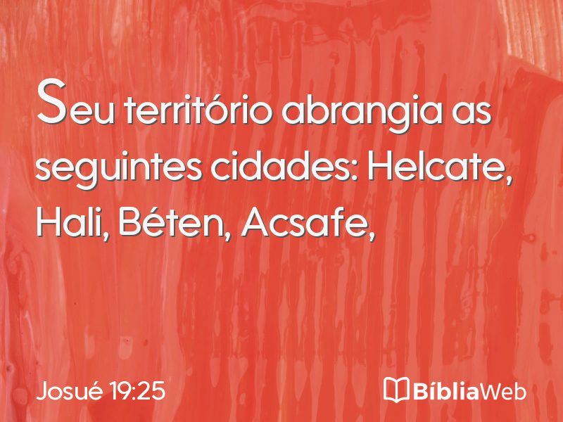 Josué 19:25 em imagem para compartilhar