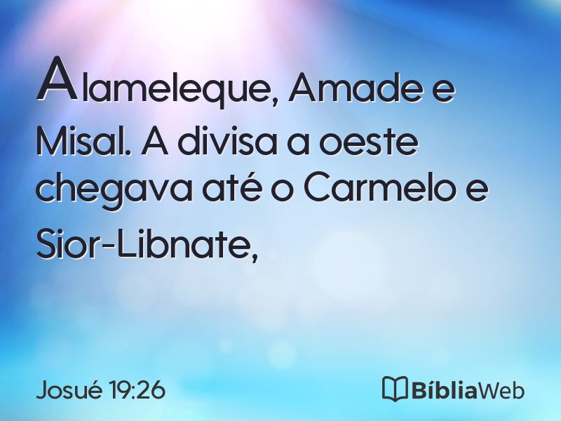 Josué 19:26 em imagem para compartilhar
