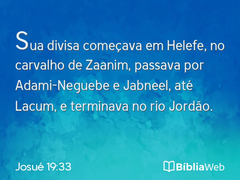 Josué 19:33 em imagem para compartilhar