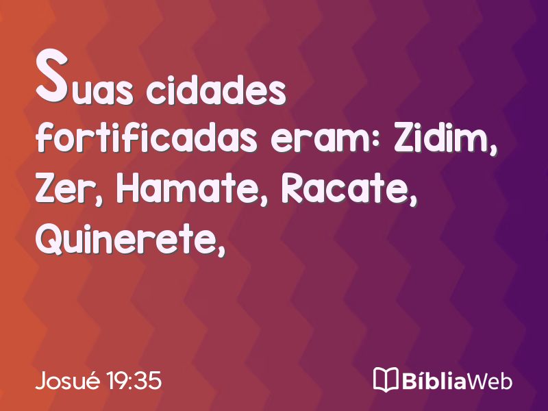 Josué 19:35 em imagem para compartilhar