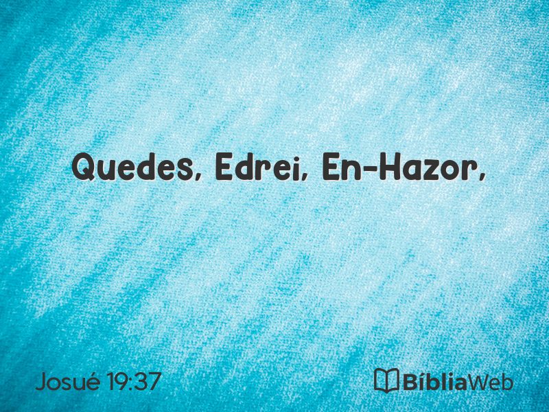 Josué 19:37 em imagem para compartilhar