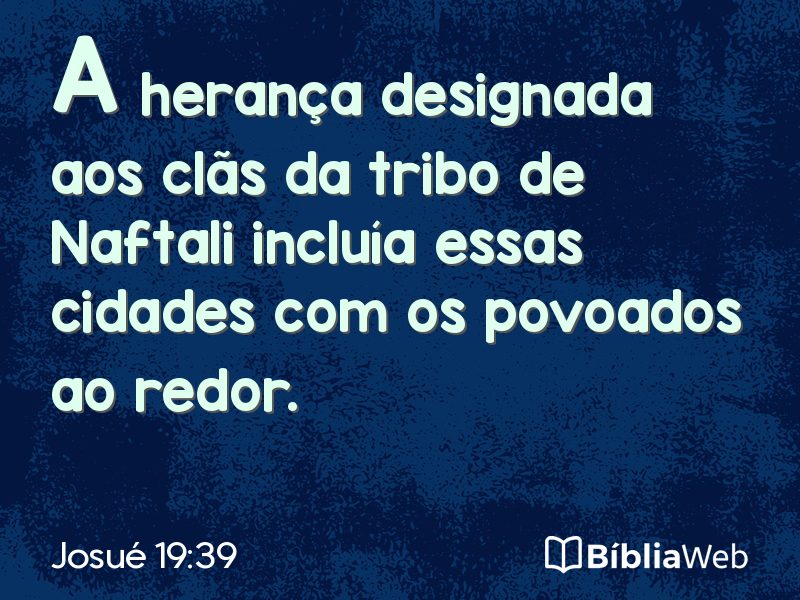 Josué 19:39 em imagem para compartilhar
