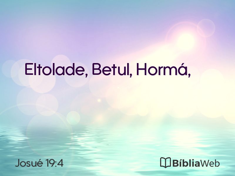 Josué 19:4 em imagem para compartilhar