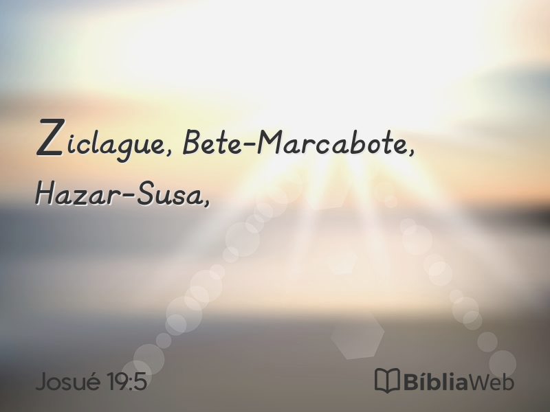 Josué 19:5 em imagem para compartilhar