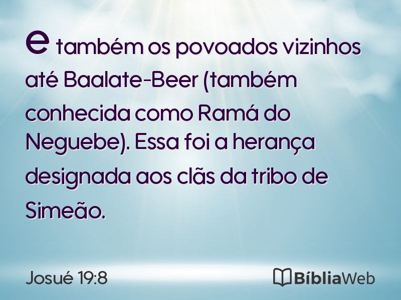 Josué 19:8 em imagem para compartilhar