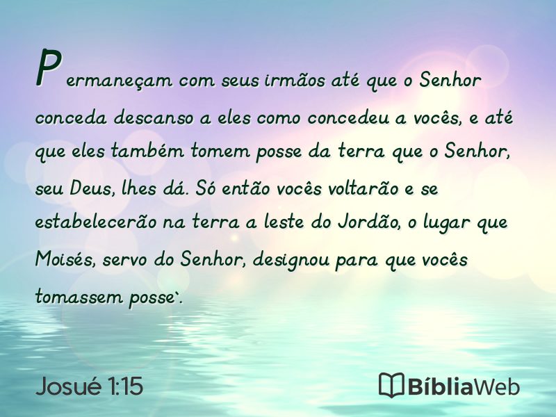 Josué 1:15 em imagem para compartilhar