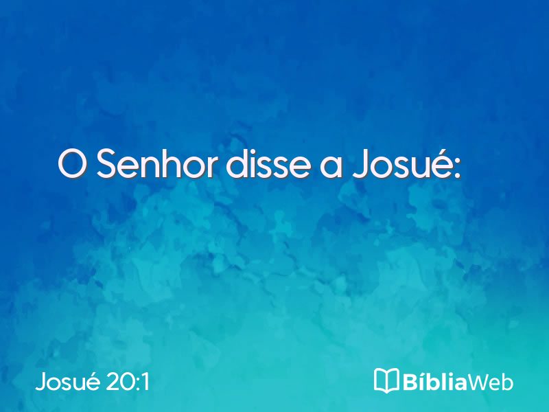 Josué 20:1 em imagem para compartilhar