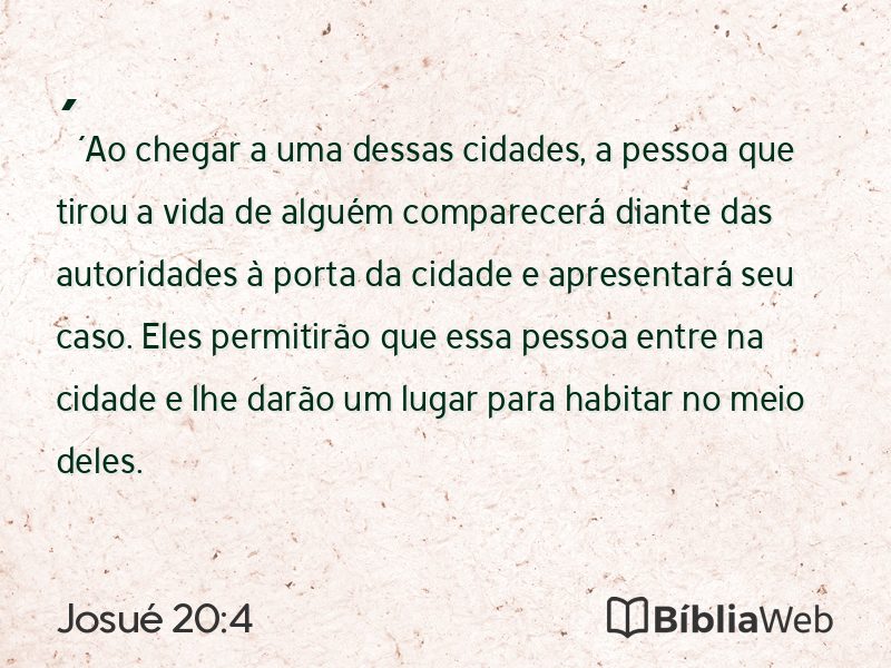Josué 20:4 em imagem para compartilhar