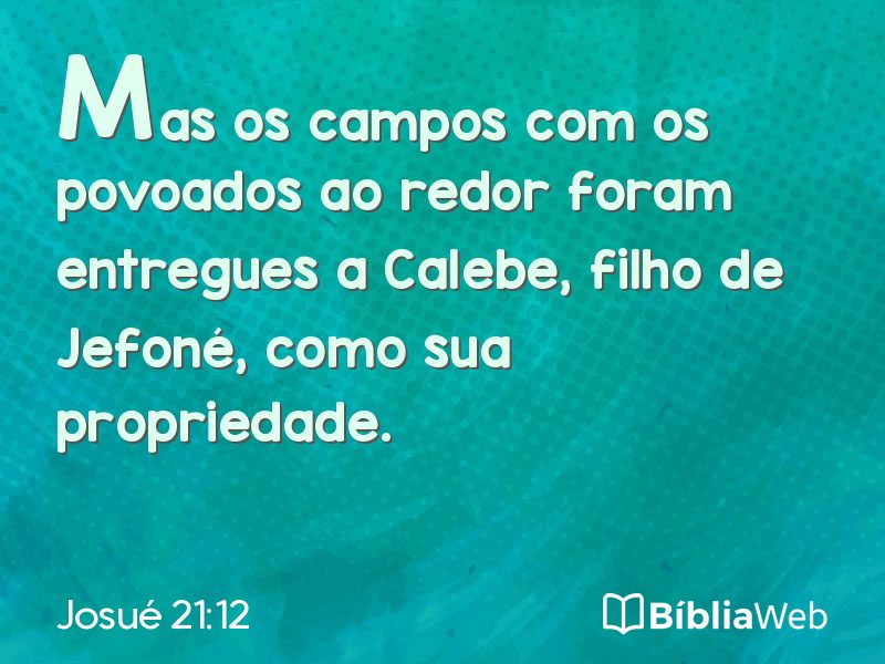 Josué 21:12 em imagem para compartilhar