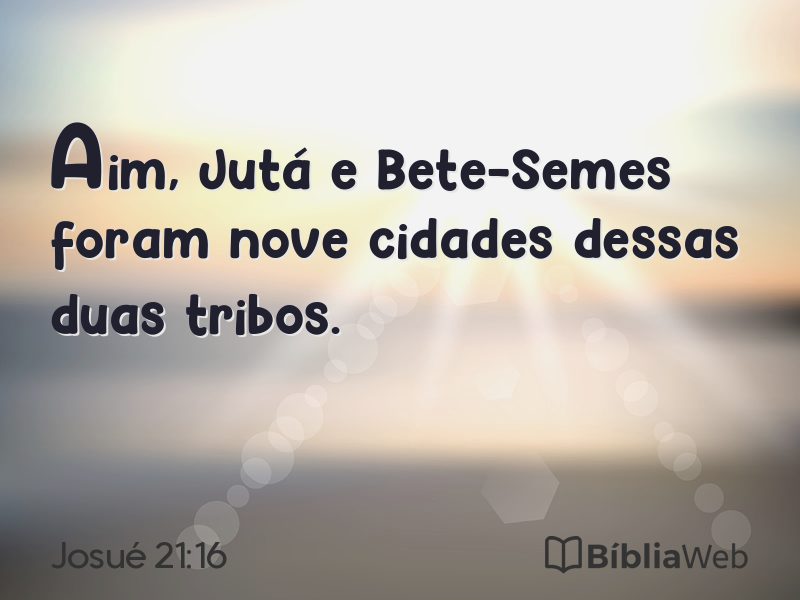 Josué 21:16 em imagem para compartilhar