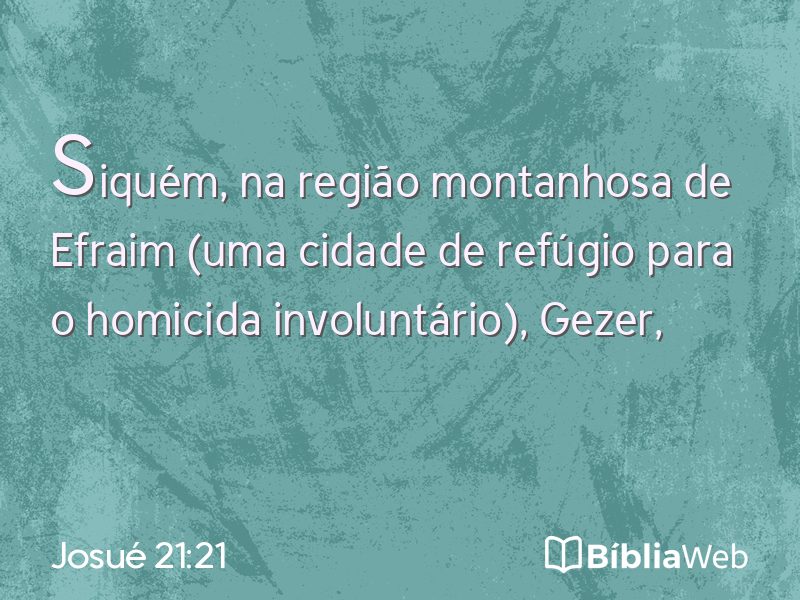 Josué 21:21 em imagem para compartilhar