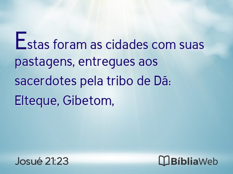 Josué 21:23 em imagem para compartilhar
