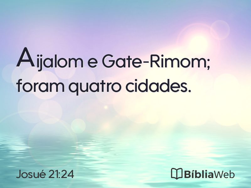 Josué 21:24 em imagem para compartilhar