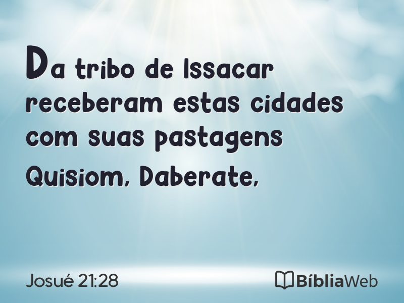 Josué 21:28 em imagem para compartilhar