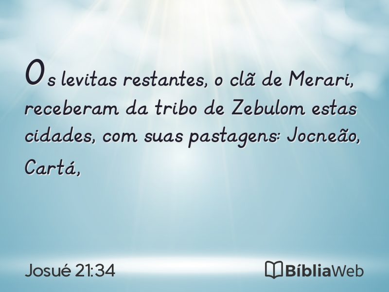 Josué 21:34 em imagem para compartilhar