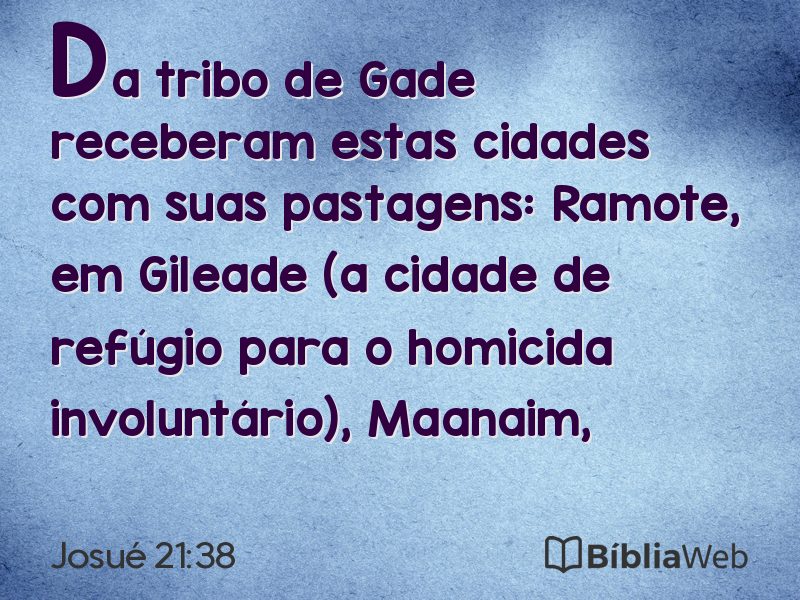 Josué 21:38 em imagem para compartilhar