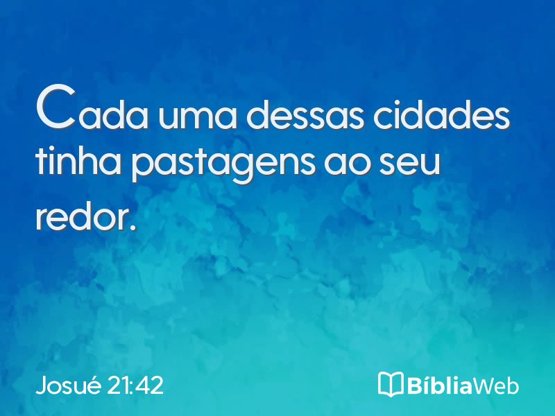 Josué 21:42 em imagem para compartilhar
