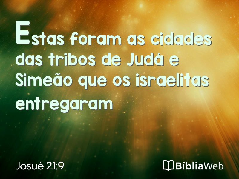 Josué 21:9 em imagem para compartilhar