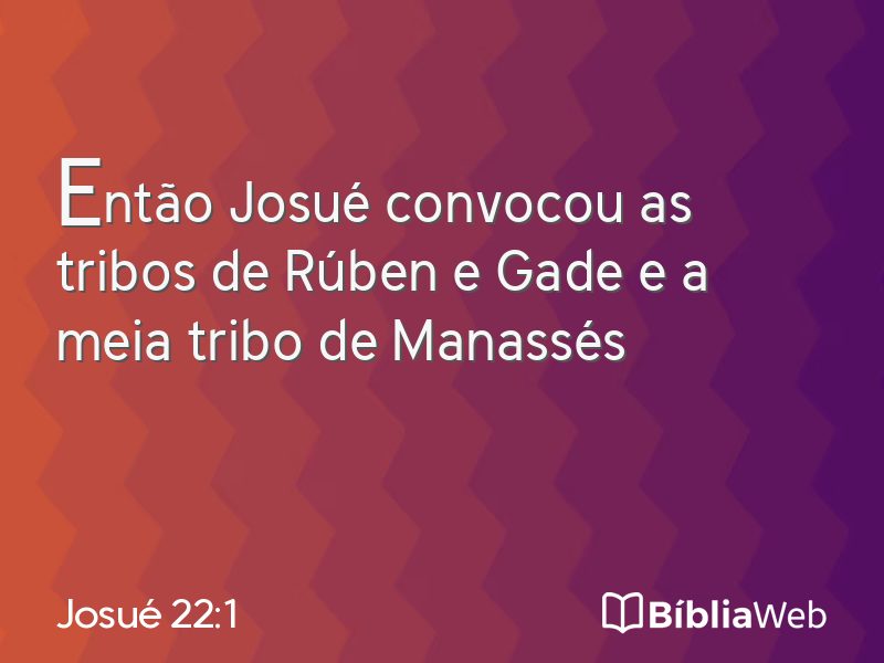 Josué 22:1 em imagem para compartilhar