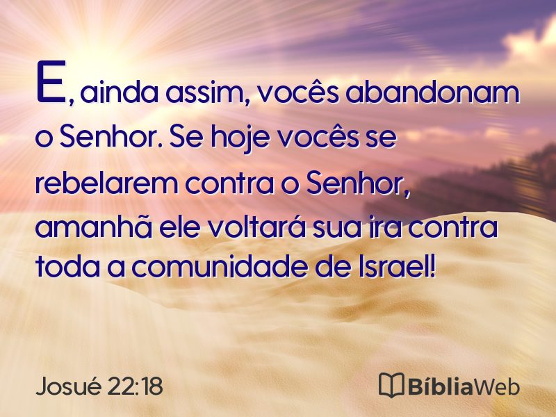 Josué 22:18 em imagem para compartilhar